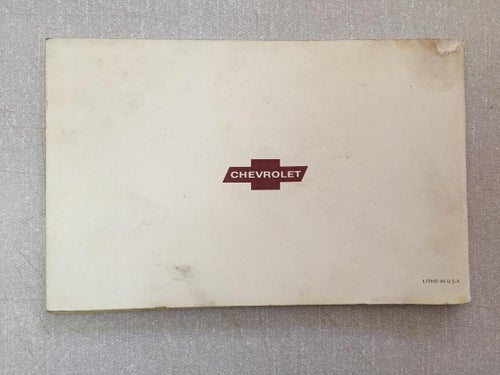 1969 Chevrolet Truck Series 10-30 Owner's & Driver's Manual