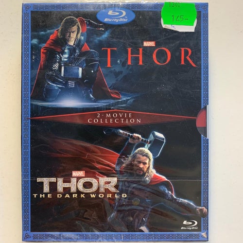 THOR / THOR THE DARK WORLD. BLU-RAY BOX 2 MOVIE COLLECTION. INPLASTAD