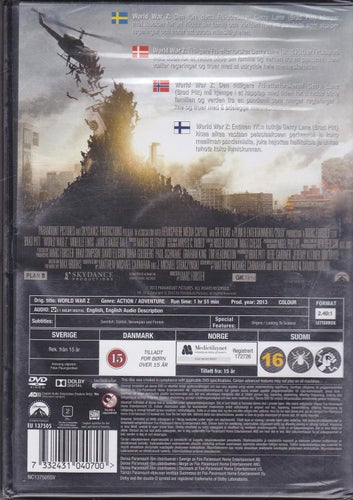 DVD / World War Z / Brad Pitt, Mireille Enos / Ny & Inplastad