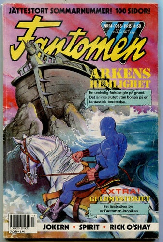 Fantomen 1988 nr 14 Jokern, Spirit, Rick O'Shay, Spirit etc
