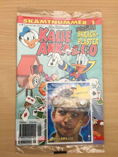 KALLE ANKA Nr 9 2001 - Inplastad - Skräck-plåster