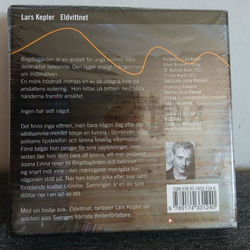 Ny: Kepler - Eldvittnet (Ljudbok CD) inplastad