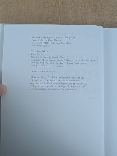 Människans fysiologi Vila och arbete av Bente Schibye och Klaus Klausen, 2011