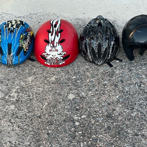 Cykelhjälmar och skidhjälm
