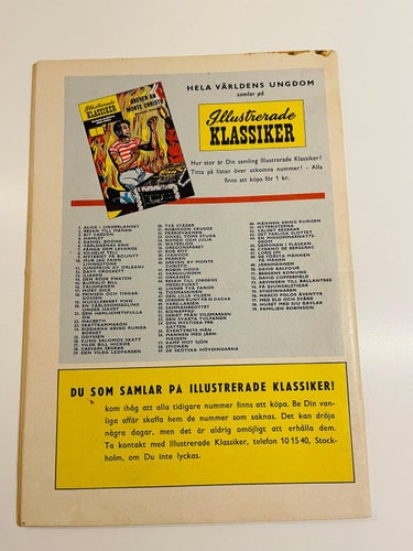 Illustrerade Klassiker Nr 78  - Första upplaga !