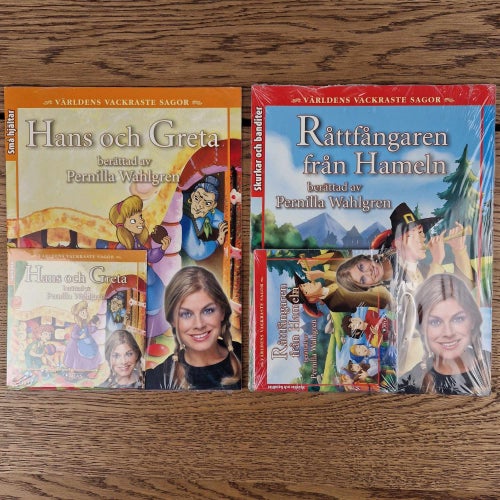 Världens vackraste sagor 2 bok + CD Pernilla Wahlgren