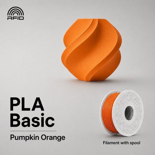 Bambu Lab PLA Basic Pumpkin Orange