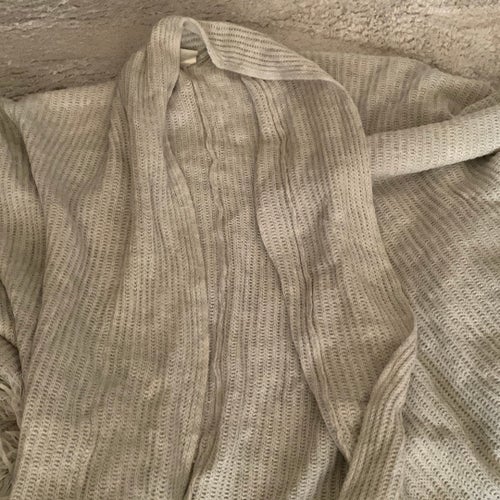 Ljusbeige poncho