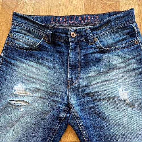Esprit Denim blåa jeans, storlek 32/34