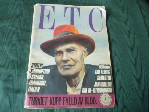 ETC, 1981 NR 3, STATLIG KORRUPTION I SVERIGE, FRANKRIKE, ITALIEN, TIDNING, ANTIK