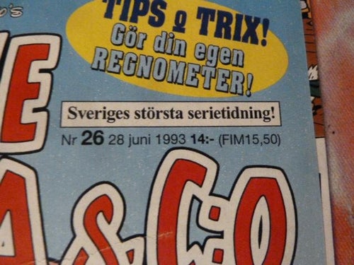 KALLE ANKA & CO, NR 26-1993, TIDNING