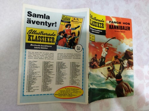 Illustrerade Klassiker nr 137 Fånge hos kannibaler av Herman Melville. Very Fine