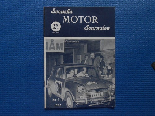 Svenska Motorjournalen nr 7-8 1962 Rolf Tibblin Gunnar Johansson