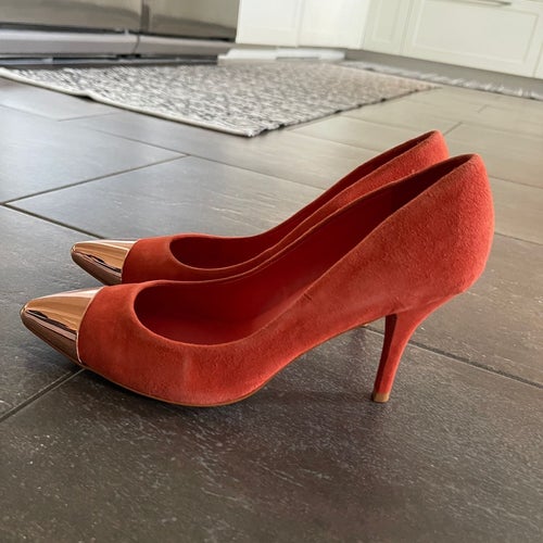 Zara Pumps, Orange, Strl 39