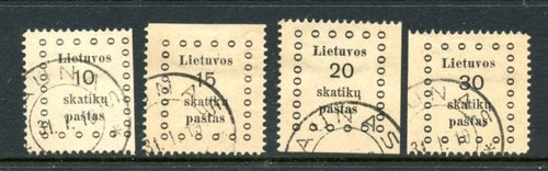 Litauen 1919, Mi 9-12 Ausgabe von Kaunas (I.)