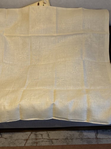 FIN LINNEDUK FLAVIS 130X130 SAMT 6 ST SERVETTER. OANVÄNT