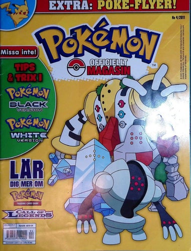 Serietidning Pokemon Officiellt Magasin Nr 4 2011