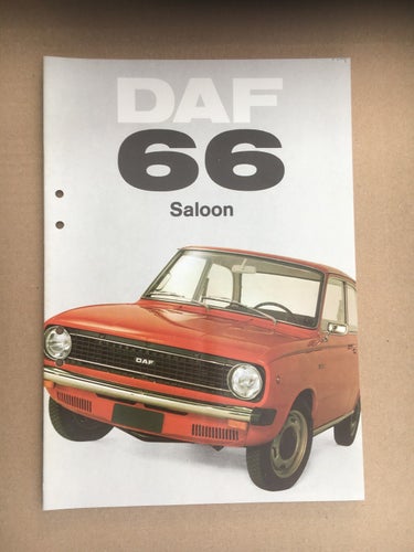 Försäljningsbroschyr DAF 66 Saloon