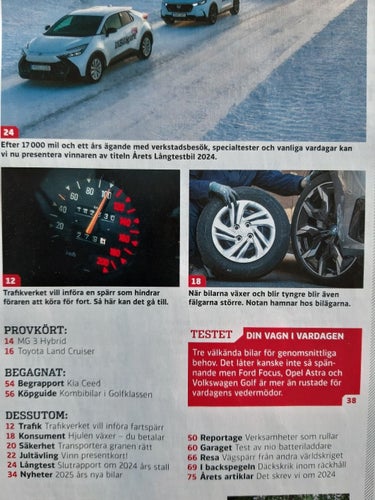 Vi Bilägare nr 16 2024: Toyota Land Cruiser, Ford Focus Active, VW Golf 1,5 eTSI