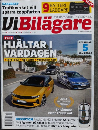 Vi Bilägare nr 16 2024: Toyota Land Cruiser, Ford Focus Active, VW Golf 1,5 eTSI