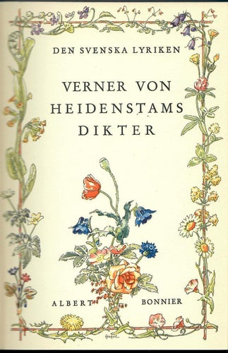 Den Svenska Lyriken Verner von Heidenstams Dikter, 1954
