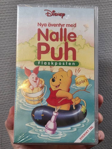 (INPLASTAD) Nya äventyr med Nalle Puh - Flaskposten (1988-1991) VHS