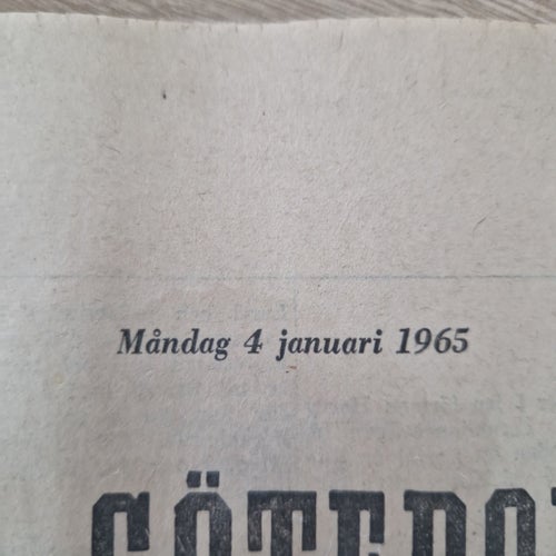 Göteborgs Handels- och Sjöfartstidning från 1965
