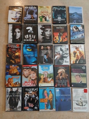 Samling dvd-filmer/ serier