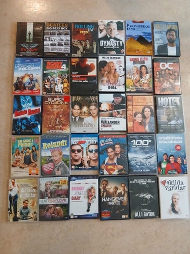 Samling dvd-filmer/ serier