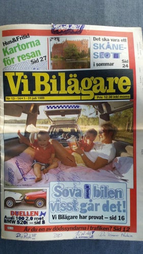 Vi bilägare nr 13-14 1989: Renault 19, Audi 100 2,0E, BMW 520i E34, beg Corolla