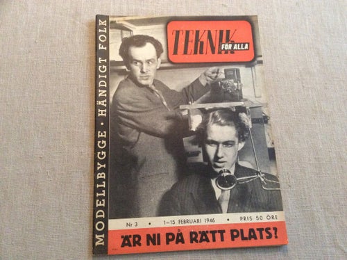 Teknik för alla nr 3 1946 Stenhane på Sandviken järnverk,Elektroner,JEEP,