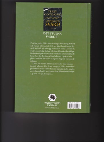 Terry Goodkind / Sanningens Svärd 13 / Det Stulna Svärdet / Kartonnage