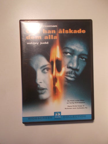 OCH HAN ÄLSKADE DEM ALLA (1997) svensk DVD Morgan Freeman KISS THE GIRLS