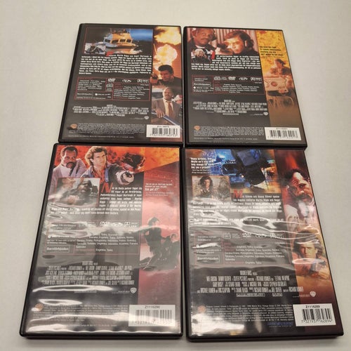 Dödligt Vapen x4 - Region 2, DVD-Film, Svensk text, Fint skick