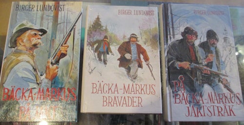 3 jakthistorier med Bäcka- Markus av Birger Lundqvist, Svensk humor