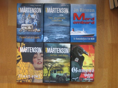 Jan Mårtenson - 6 böcker.