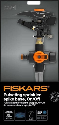 Fiskars Pulsating Sprinkler med Spikbas, On/Off