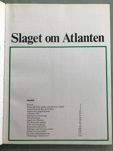 Andra världskriget. Slaget om Atlanten.