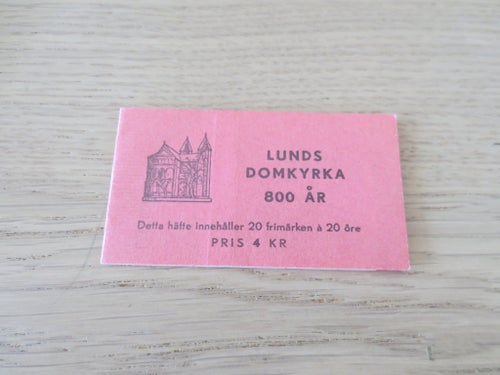 Postfriskt** häfte Lunds Domkyrka 800 år 1946