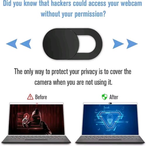 NY! Webcam Cover för Laptop, Surfplatta och Mobil Kamera Skydd Kameraskydd Hack