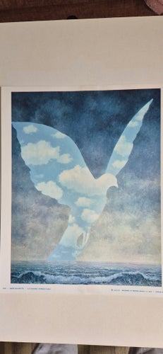 René Magritte - La Grande Famille (1963) Konsttryck