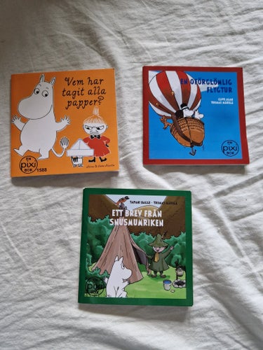 3 pixi-böcker Mumin