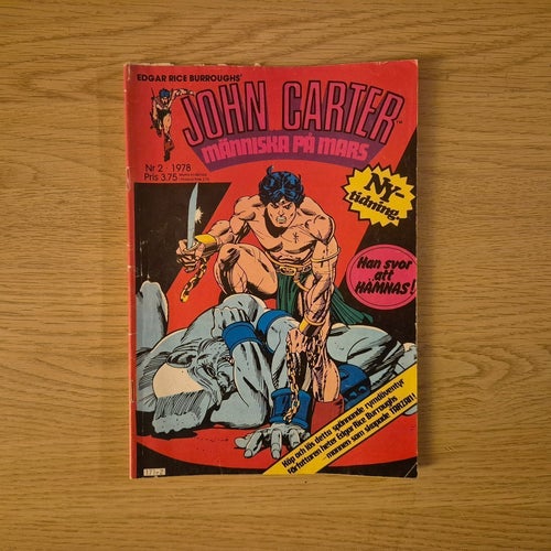 JOHN CARTER: MÄNNISKA PÅ MARS. NUMMER TVÅ - ÅR 1978.