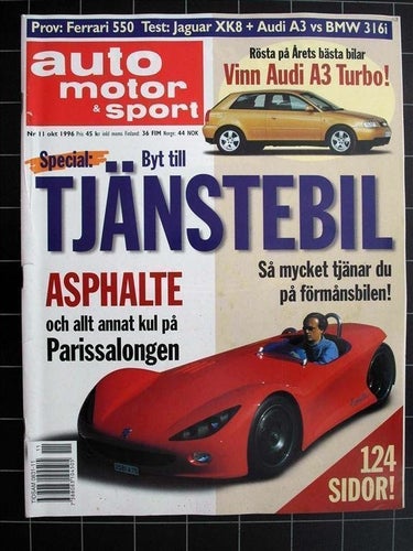 AMS 1996/11 Jaguar XK8, Audi A3, BMW 316i,VW Golf,Fiat Bravo,Ferrari,Opel Vectra
