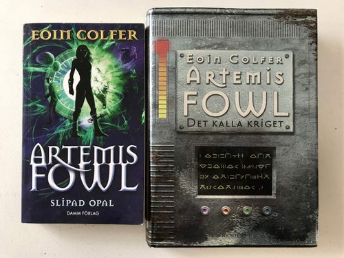 ARTEMIS FOWL SLIPAD OPAL + ARTEMIS FOWL DET KALLA KRIGET Eoin Colfer