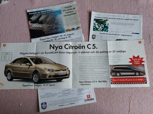 Annonser Citroen från 2000-talet 4-stycken