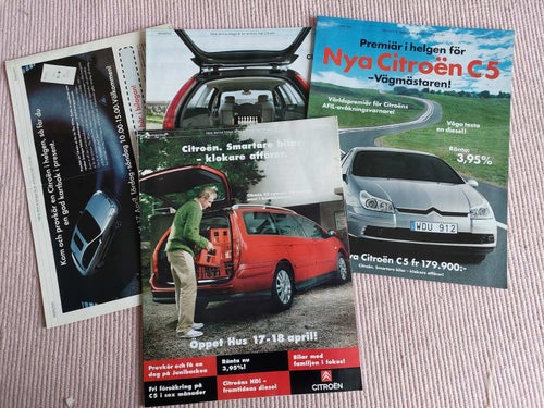 Annonser Citroen från 2000-talet 4-stycken