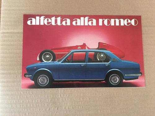 Alfa Romeo Alfetta 8 sidor okänt år