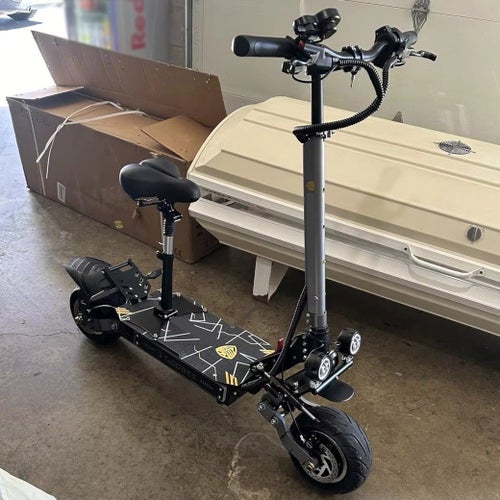 6000W-60V-38Ah 100km/h snabb elektrisk skoter, elsparkcykel, elskoter, stabil
