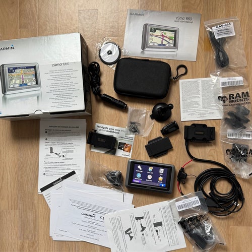 Garmin Zumo 660 Europa 2025+ Friluftskartan Pro V6 hela Sverige+Fartkamera